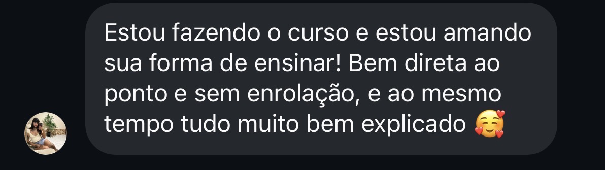 Depoimento 4 de aluna sobre o Curso Completo de Tarot para Iniciantes